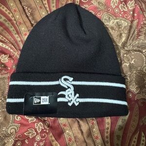 New Era MLB Chicago White Sox Warm Knit Beanie Hat Black OSFM NWT MSRP $30